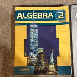 Abeka Algebra 2 Textbook and Quizzes/Tests booklet
